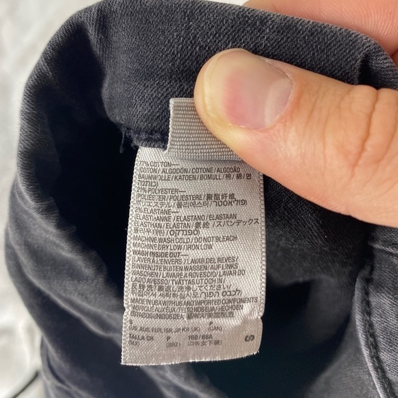 American Apparel Black Washed Denim Skinny Jeans - Picture 6 of 6